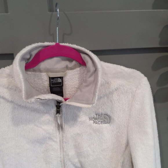THE NORTH FACE White Furry Jacket size Medium - Picture 2 of 7